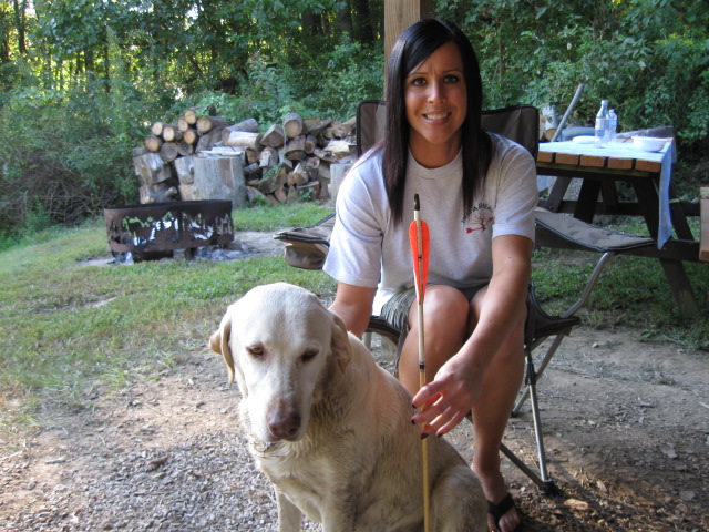 Capri Retrieved Beverly's Arrow from the lake